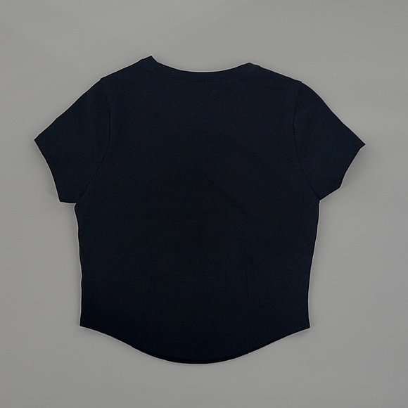 Madewell Heavyweight Jersey Crewneck Tee in True Black size XS NWT NN143 - Picture 3 of 9